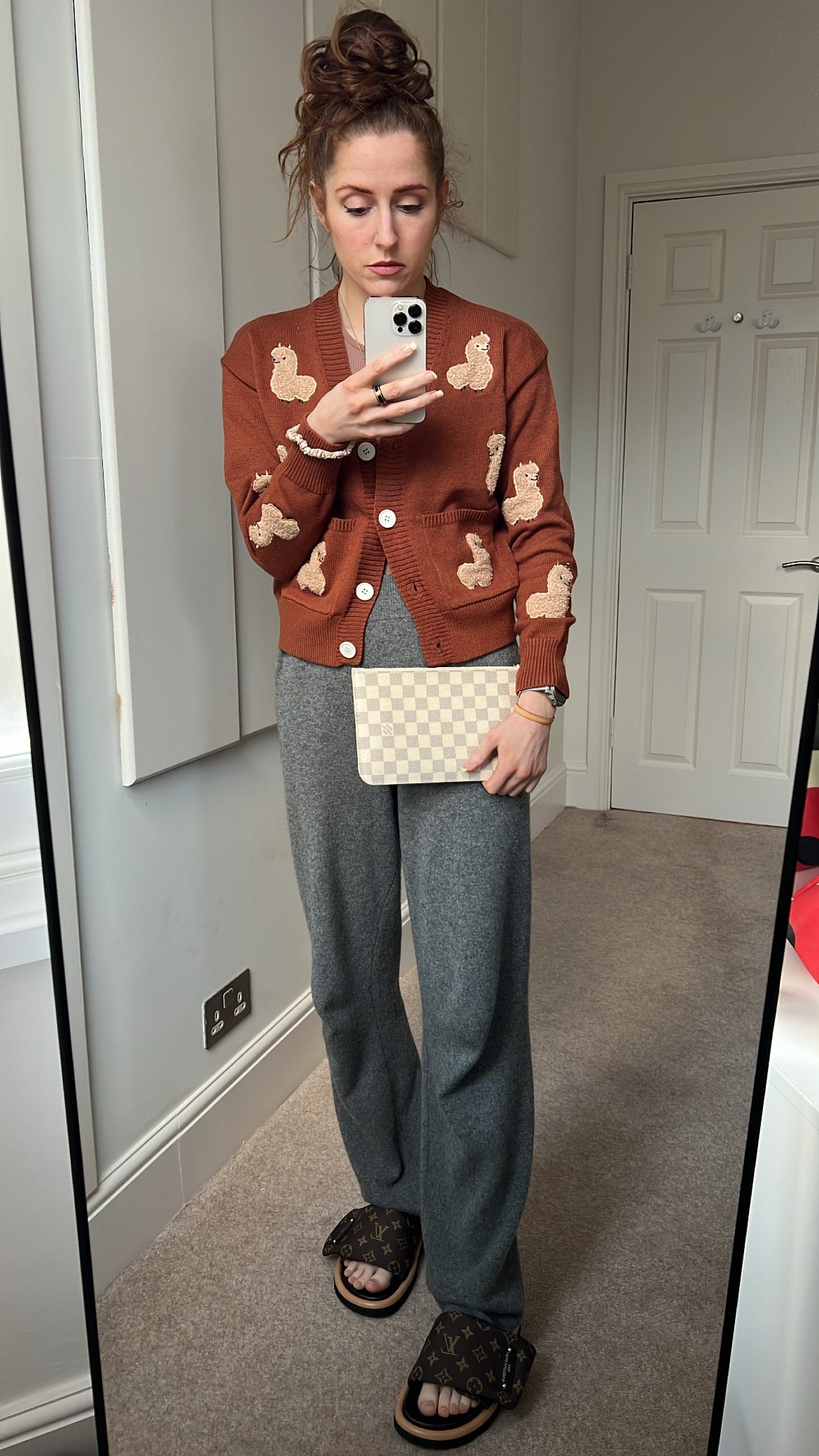 Louis Vuitton Pouch (from Neverfull MM) in Damier Azur Tote