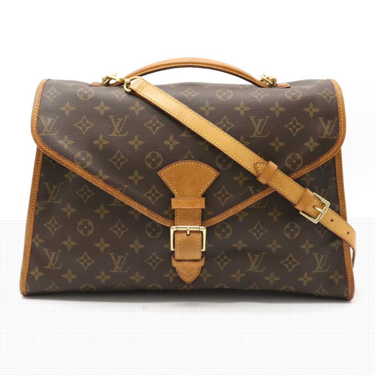 Louis Vuitton Beverley Briefcase Handbag Bag Business Bag 2 Way Brown Monogram