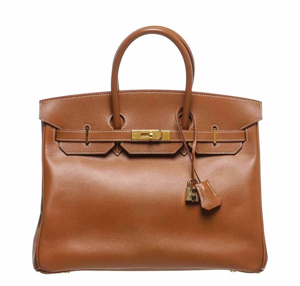 HermesBirkin 35 Gold Epsom Bag GHW