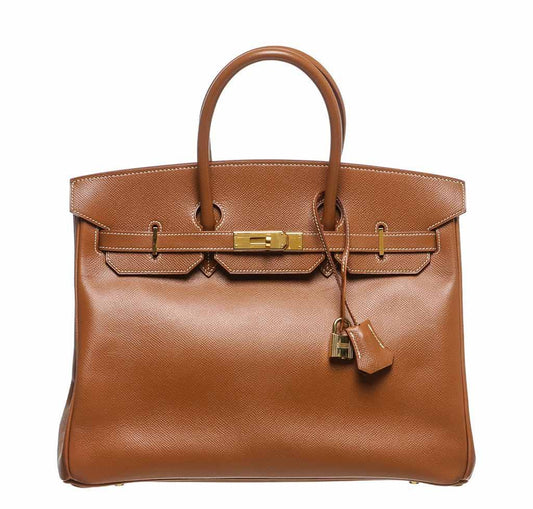 HermesBirkin 35 Gold Epsom Bag GHW