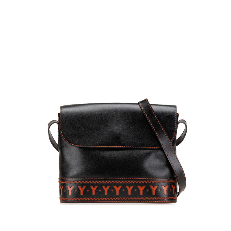 Yves Saint Laurent YSL Cutout Leather Shoulder Bag