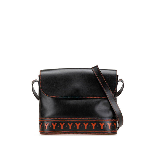 Yves Saint Laurent YSL Cutout Leather Shoulder Bag
