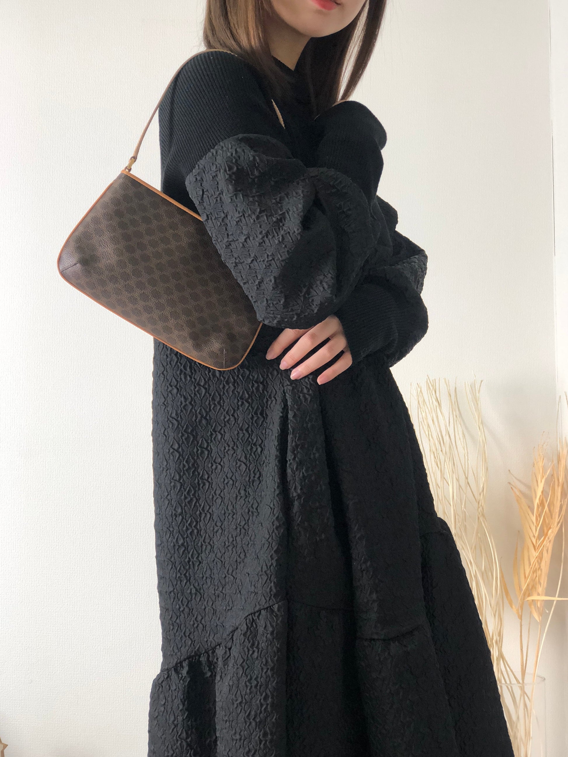 CELINE Macadam Small Shoulderbag Hobobag Brown 5ief4p