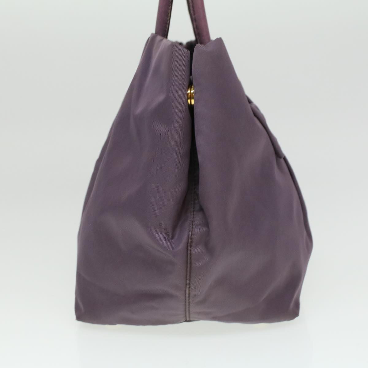 Prada Hand Bag Nylon Purple