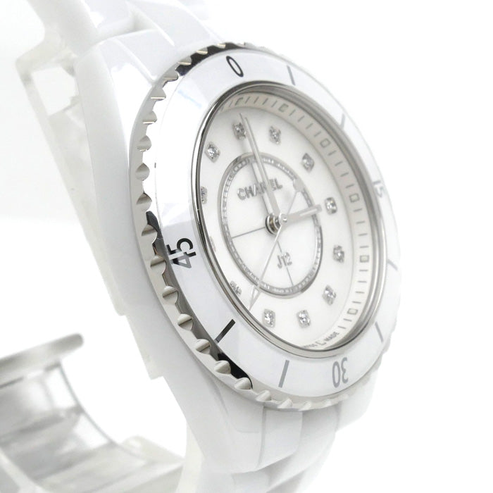 Chanel J12 White Ceramic Classic Flap Tote