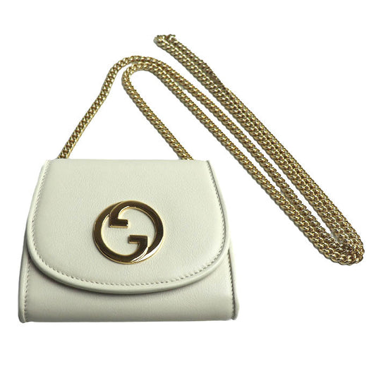 Gucci Interlocking G Blondie Leather 2way Shoulder Bag