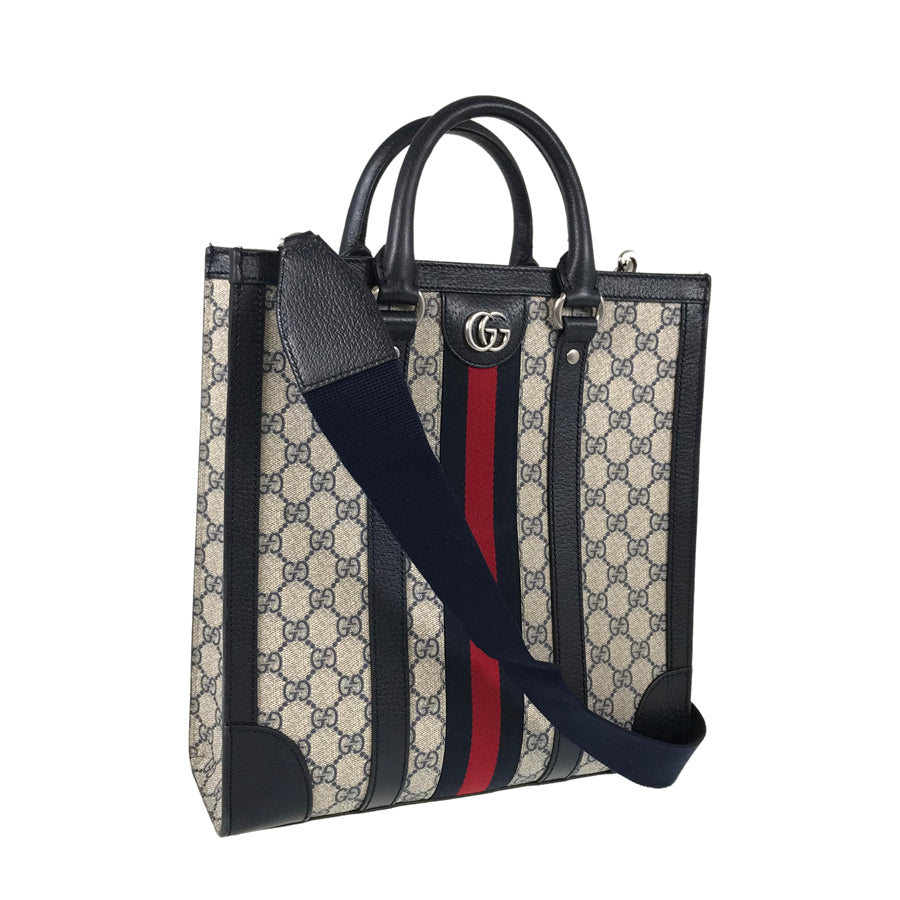 Gucci Leather Canvas Tote