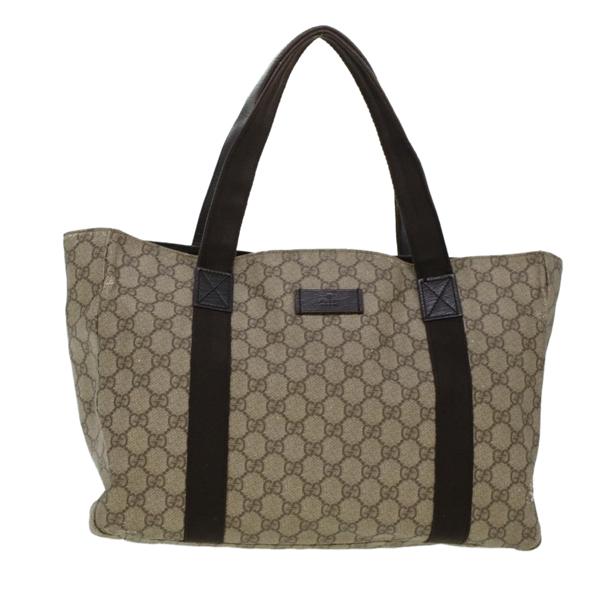 Gucci Leather Canvas Tote