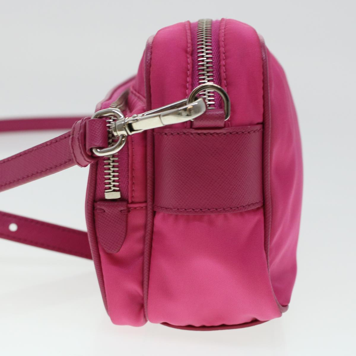 PRADA Shoulder Bag Nylon Pink Auth