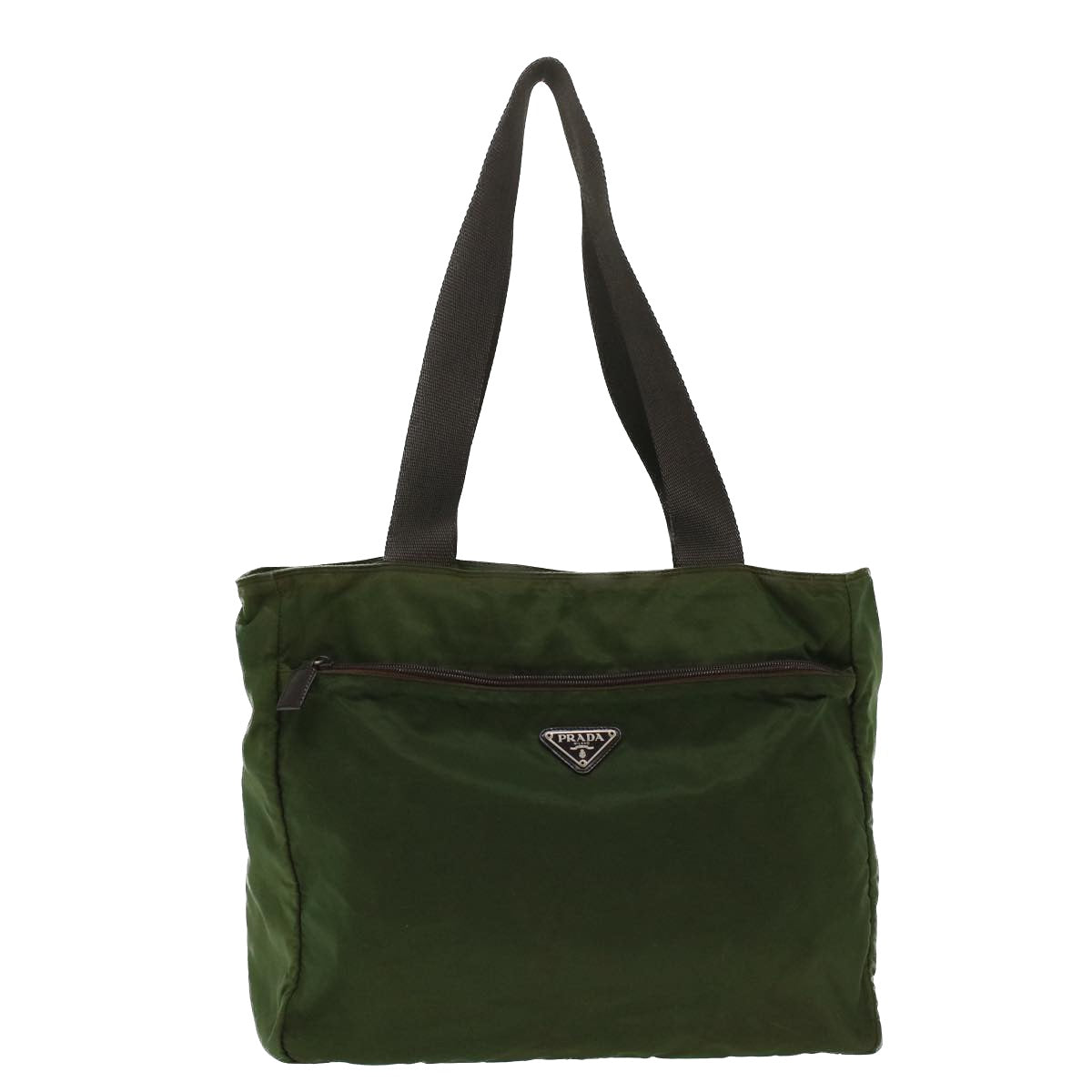 Prada Tote Bag Nylon Khaki