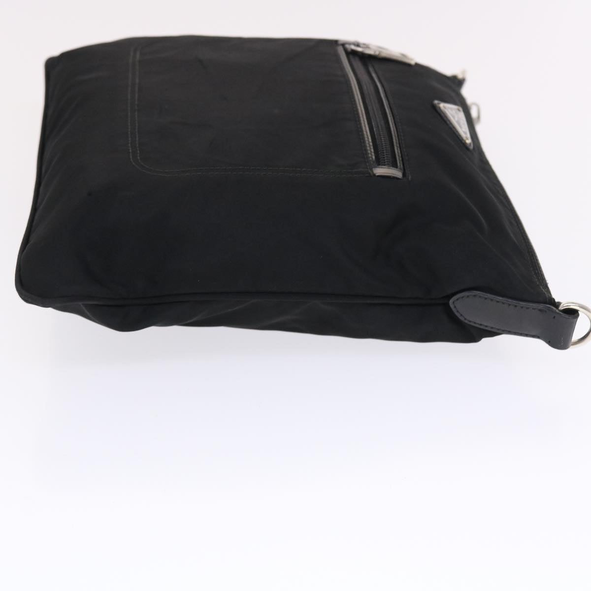 PRADA Shoulder Bag Nylon Black Auth