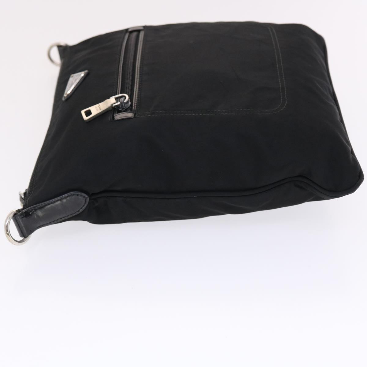 PRADA Shoulder Bag Nylon Black Auth