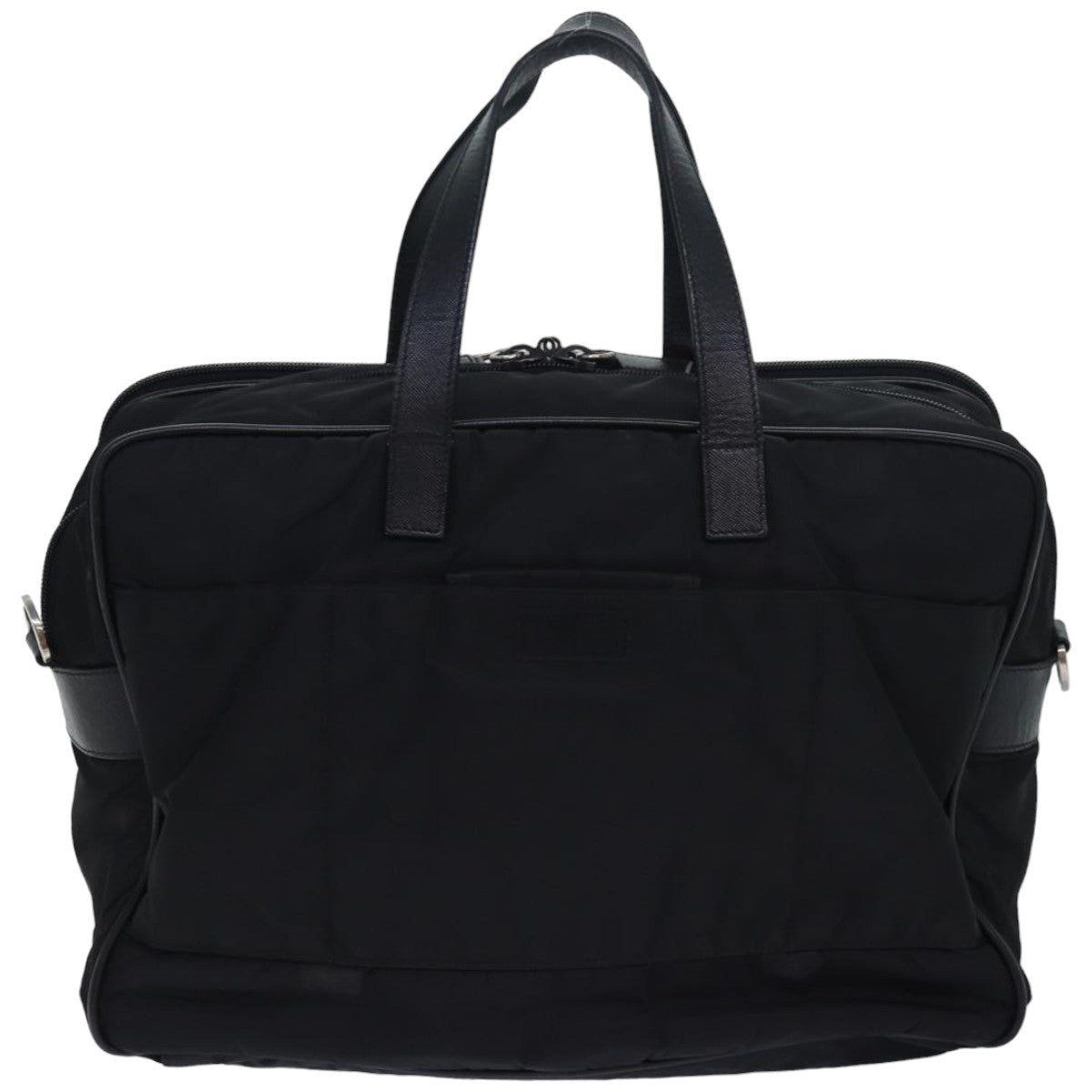PRADA Hand Bag Nylon 2way Black Auth