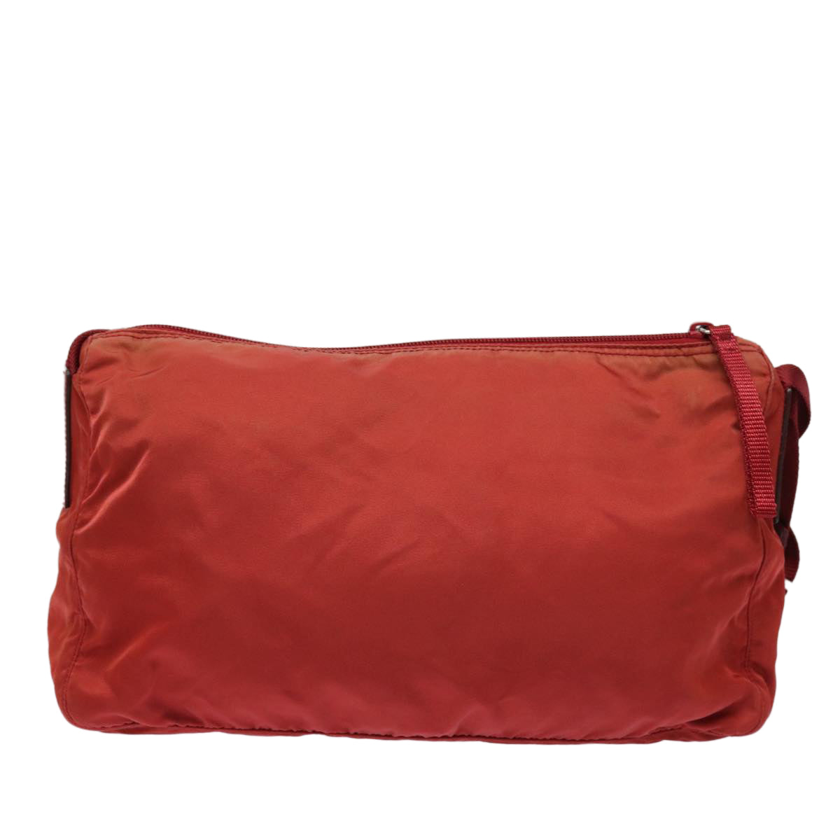 PRADA Shoulder Bag Nylon Red Auth