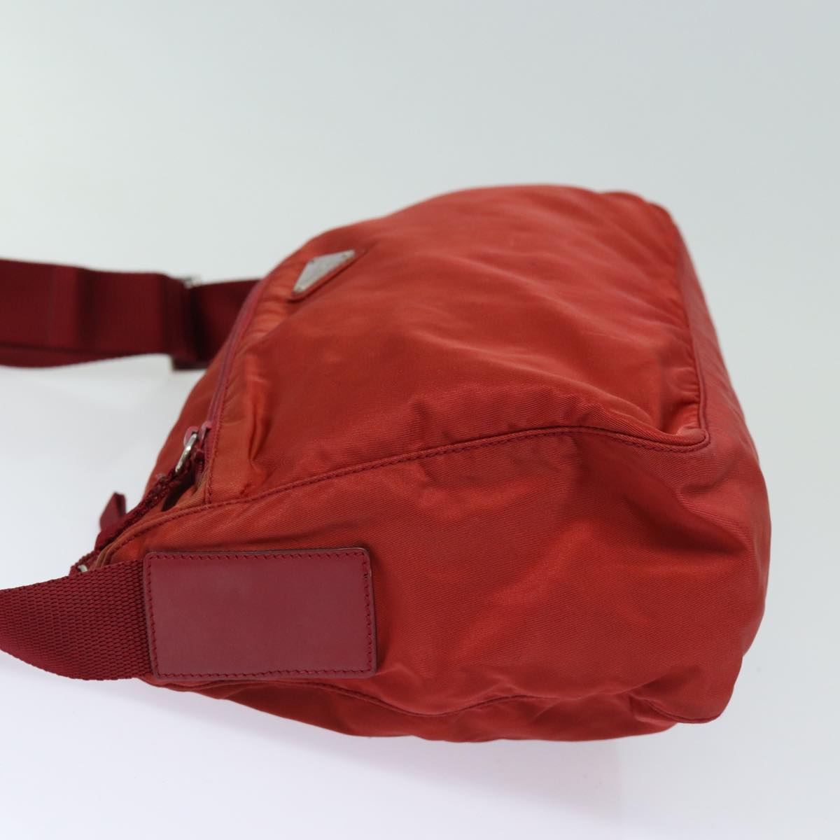PRADA Shoulder Bag Nylon Red Auth