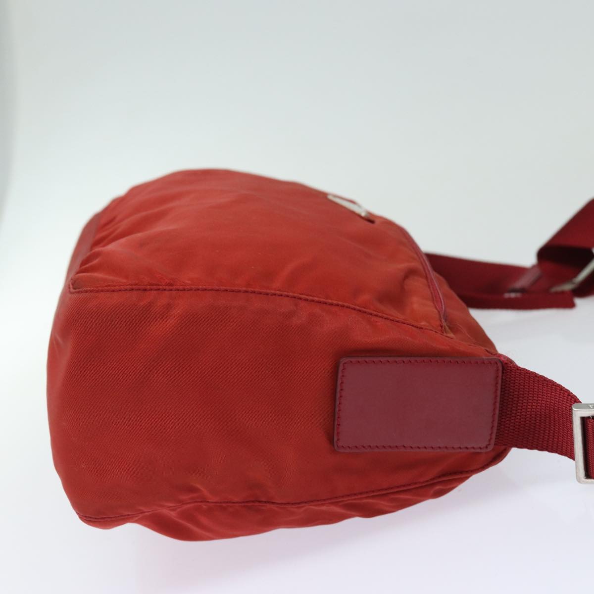 PRADA Shoulder Bag Nylon Red Auth