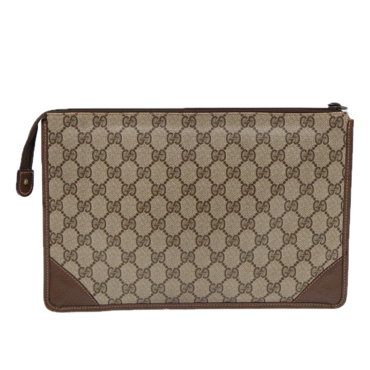 Gucci Leather Canvas Clutch