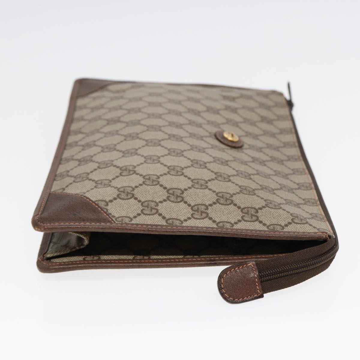 Gucci Leather Canvas Clutch