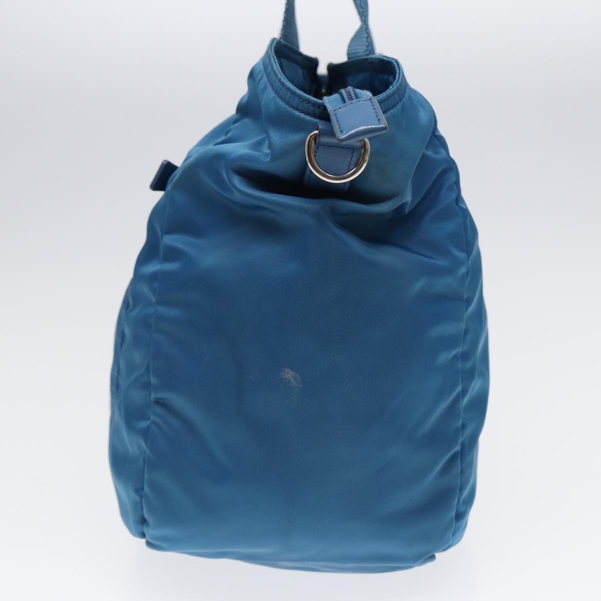 PRADA Shoulder Bag Nylon 2way Blue Silver Auth
