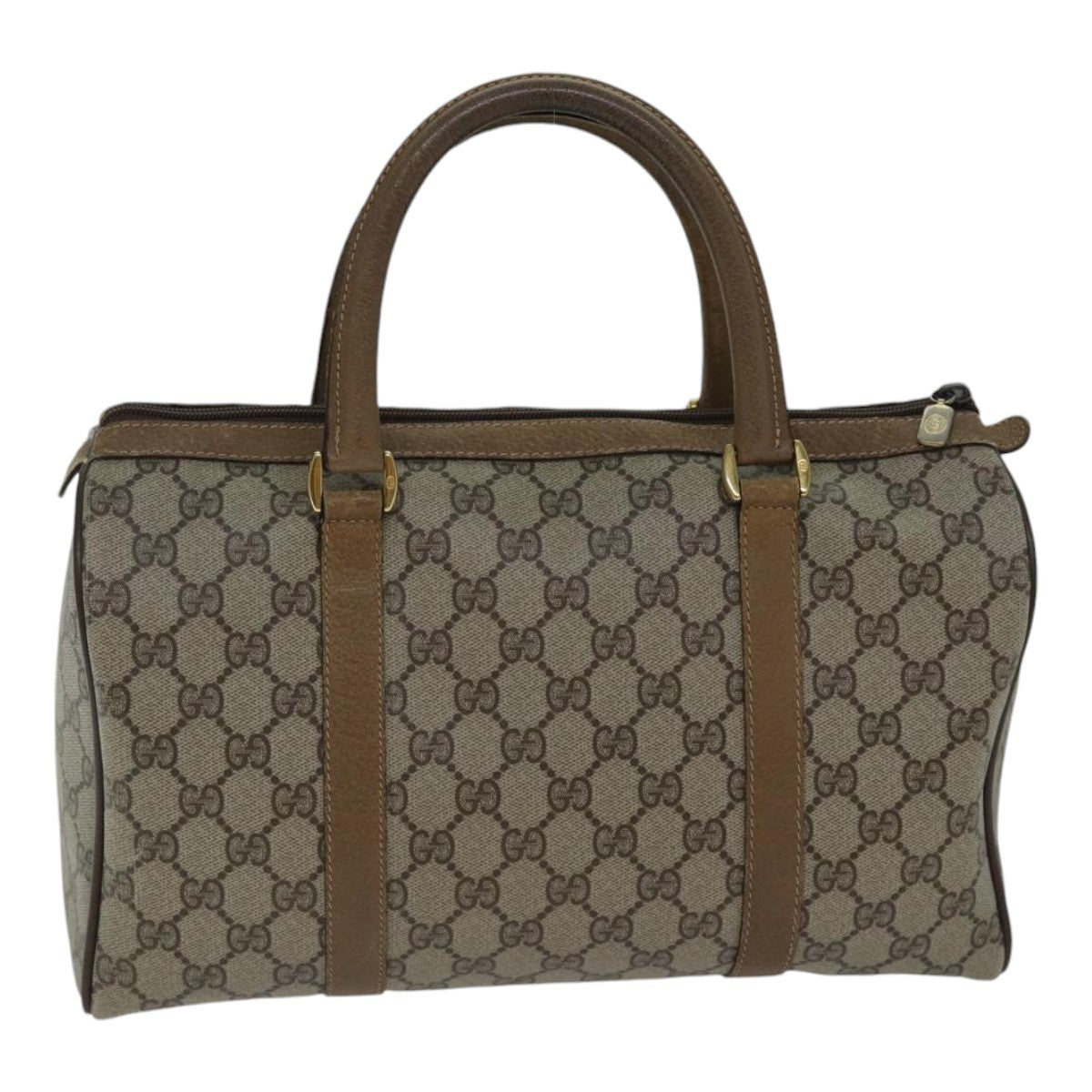 Gucci Leather Canvas Handbag