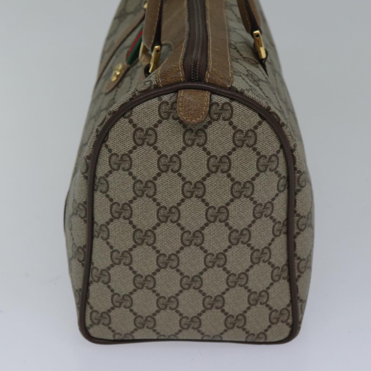 Gucci Leather Canvas Handbag