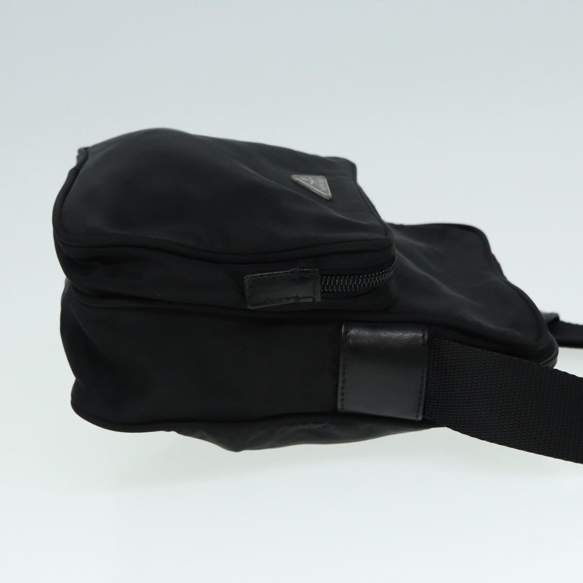 PRADA Shoulder Bag Nylon Black Auth
