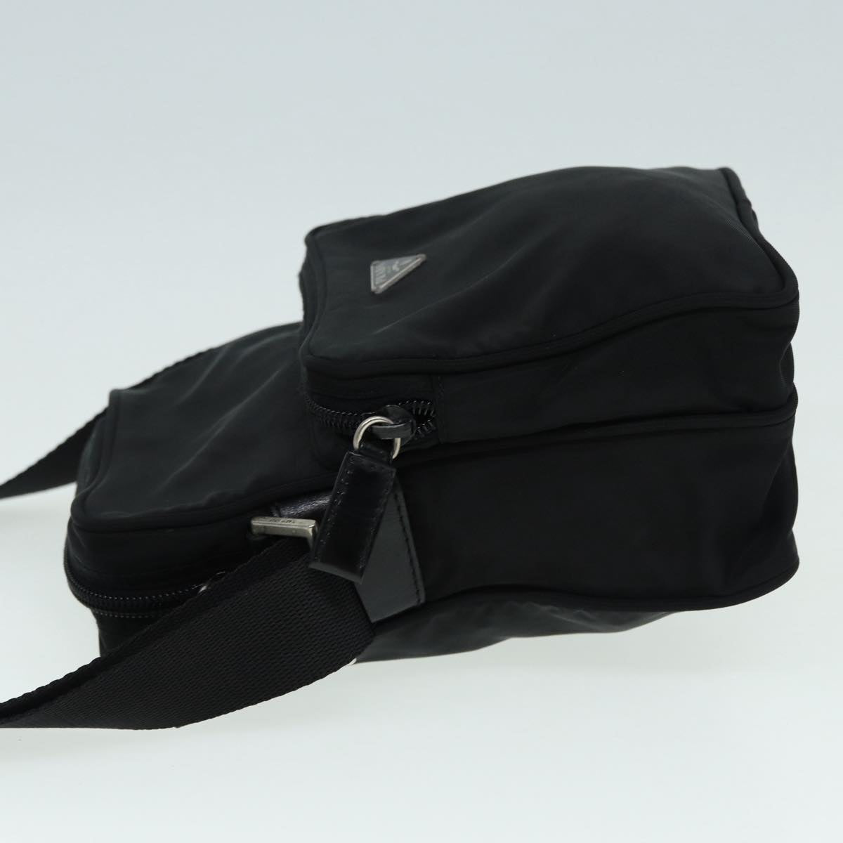 PRADA Shoulder Bag Nylon Black Auth