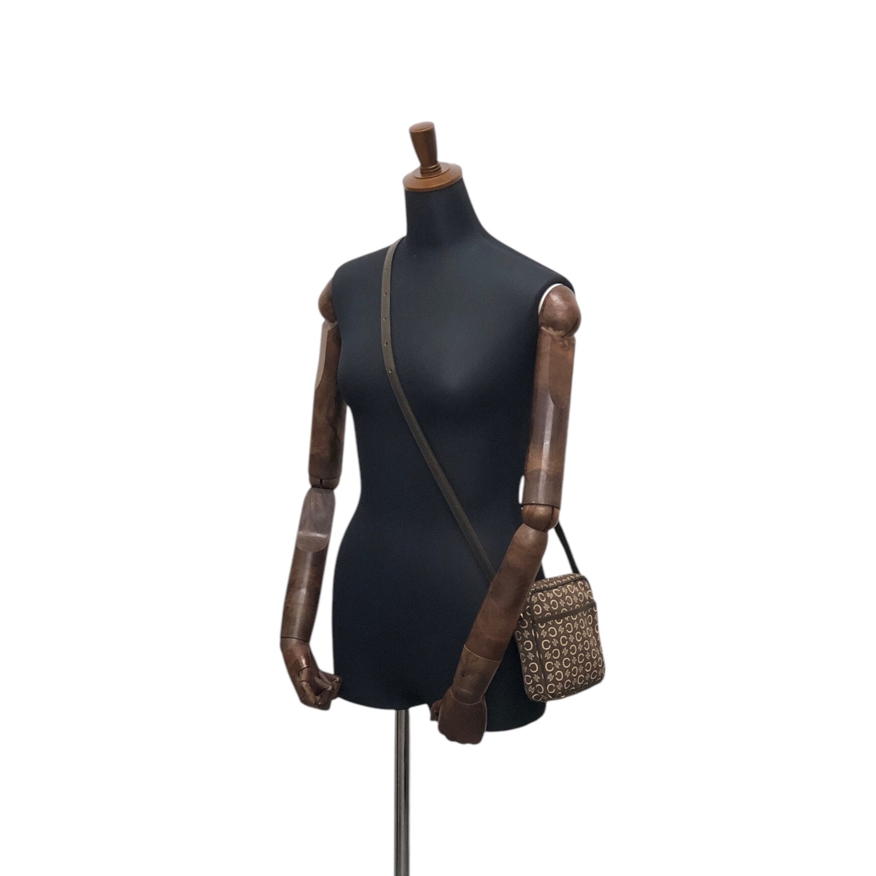 CELINE C Macadam Shoulder bag Brown jb4yns