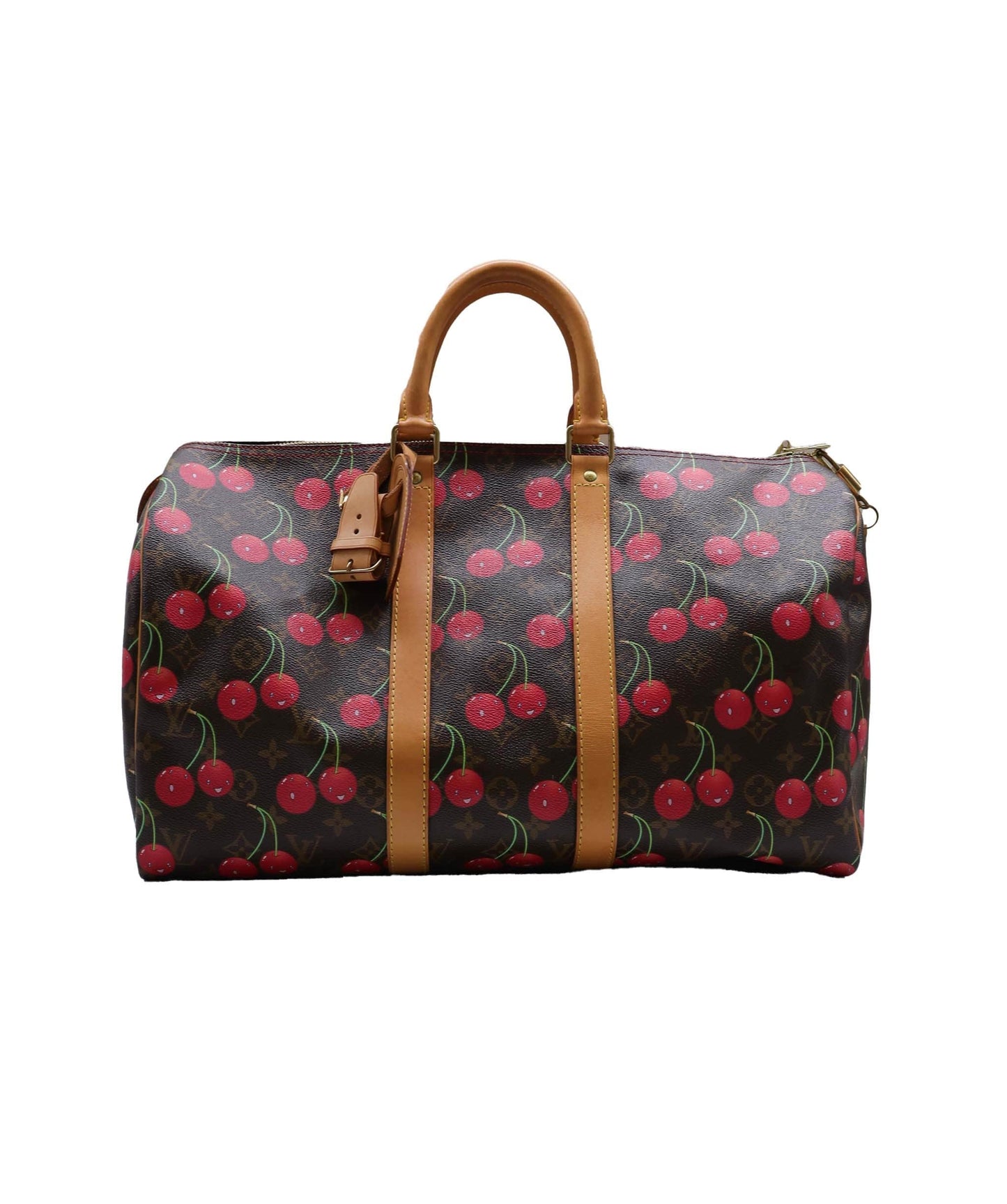 LOUIS VUITTON Monogram Cherry Keepall 45 Boston Bag M95011 LV Auth 101674S DXBS3146