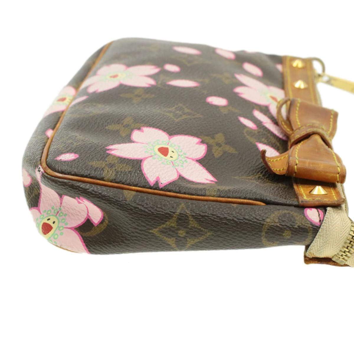 Louis Vuitton Monogram Cherry Blossom Pochette Accessoires Pouch Clutch