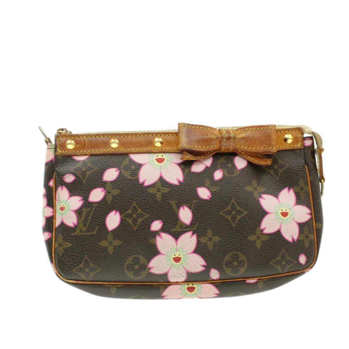 Louis Vuitton Monogram Cherry Blossom Pochette Accessoires Pouch Clutch