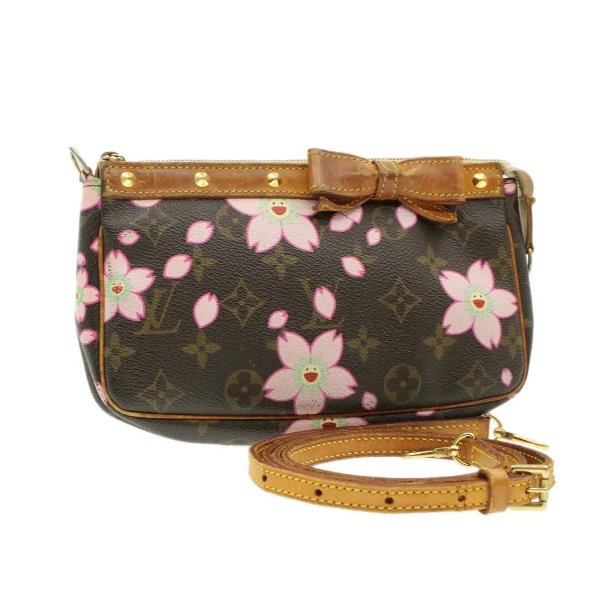Louis Vuitton Monogram Cherry Blossom Pochette Accessoires Pouch Clutch