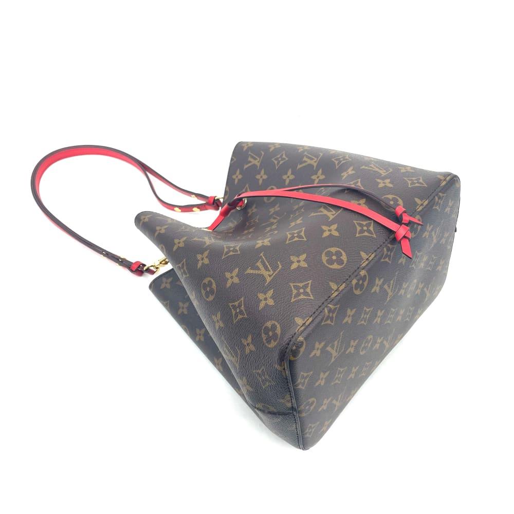 LOUIS VUITTON NeoNoe Monogram-w/Red Handbag