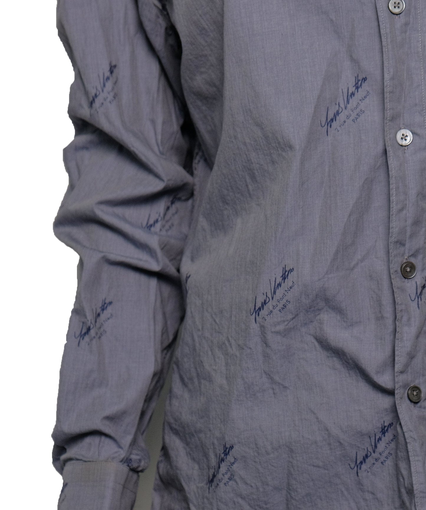 Louis Vuitton shirt for men Grey RJC3304