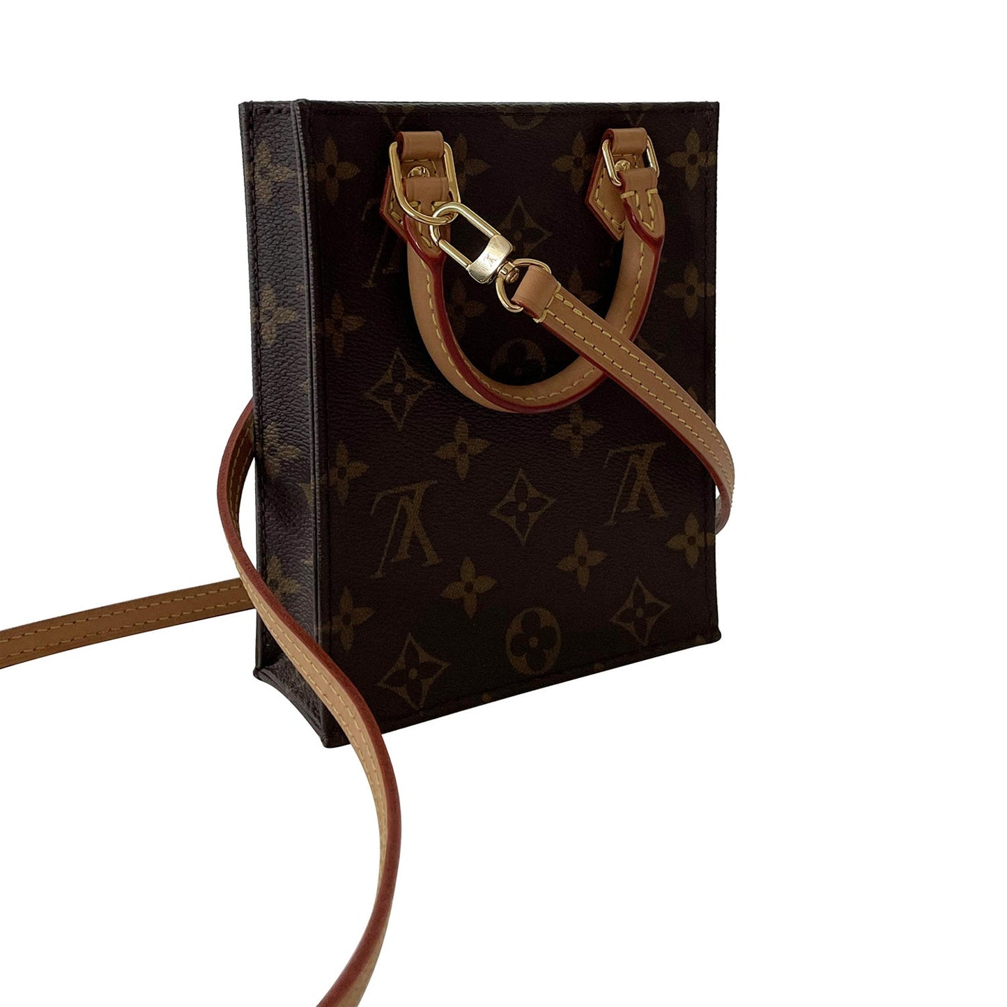 Louis Vuitton Monogram Petit Sac Plat Handbag