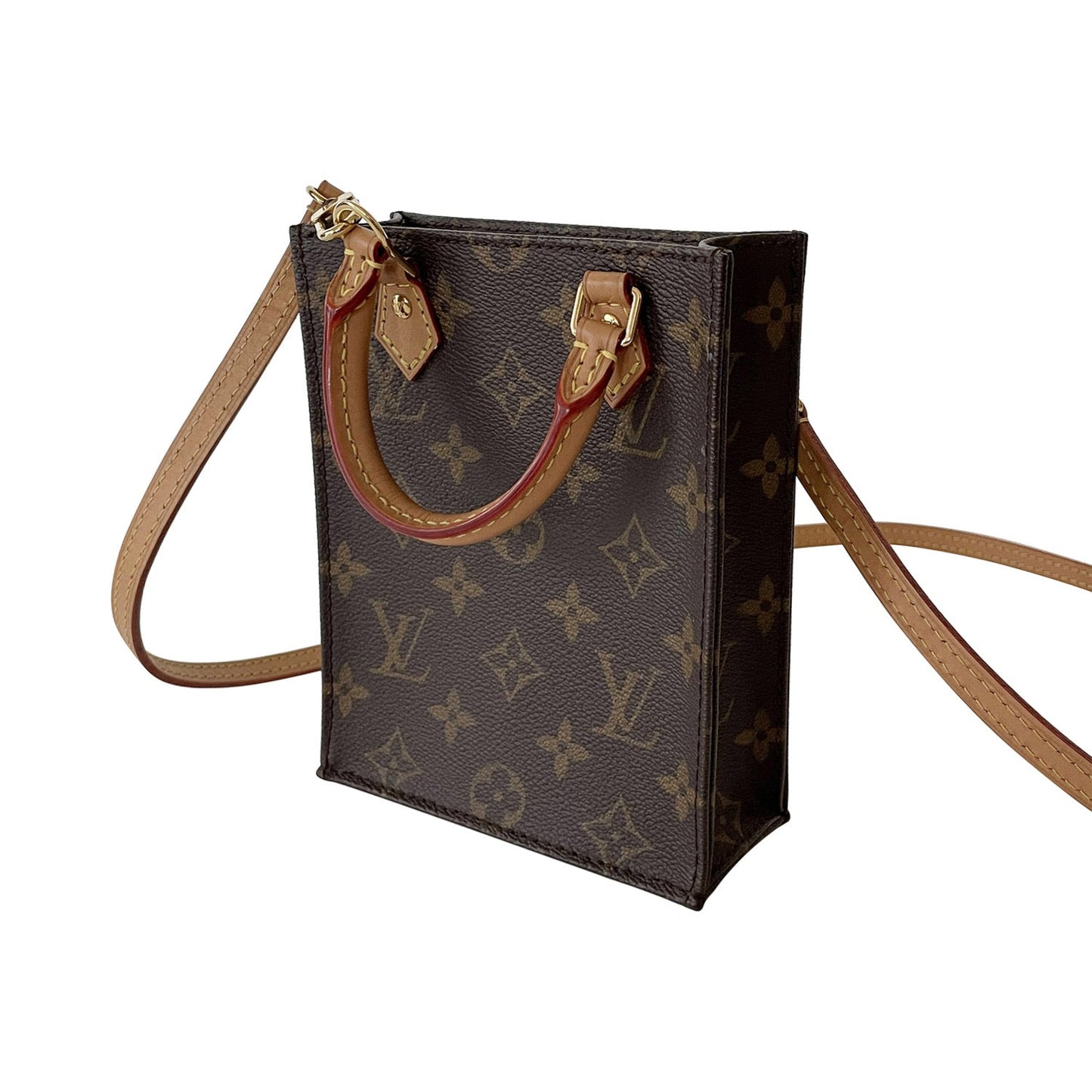 Louis Vuitton Monogram Petit Sac Plat Handbag