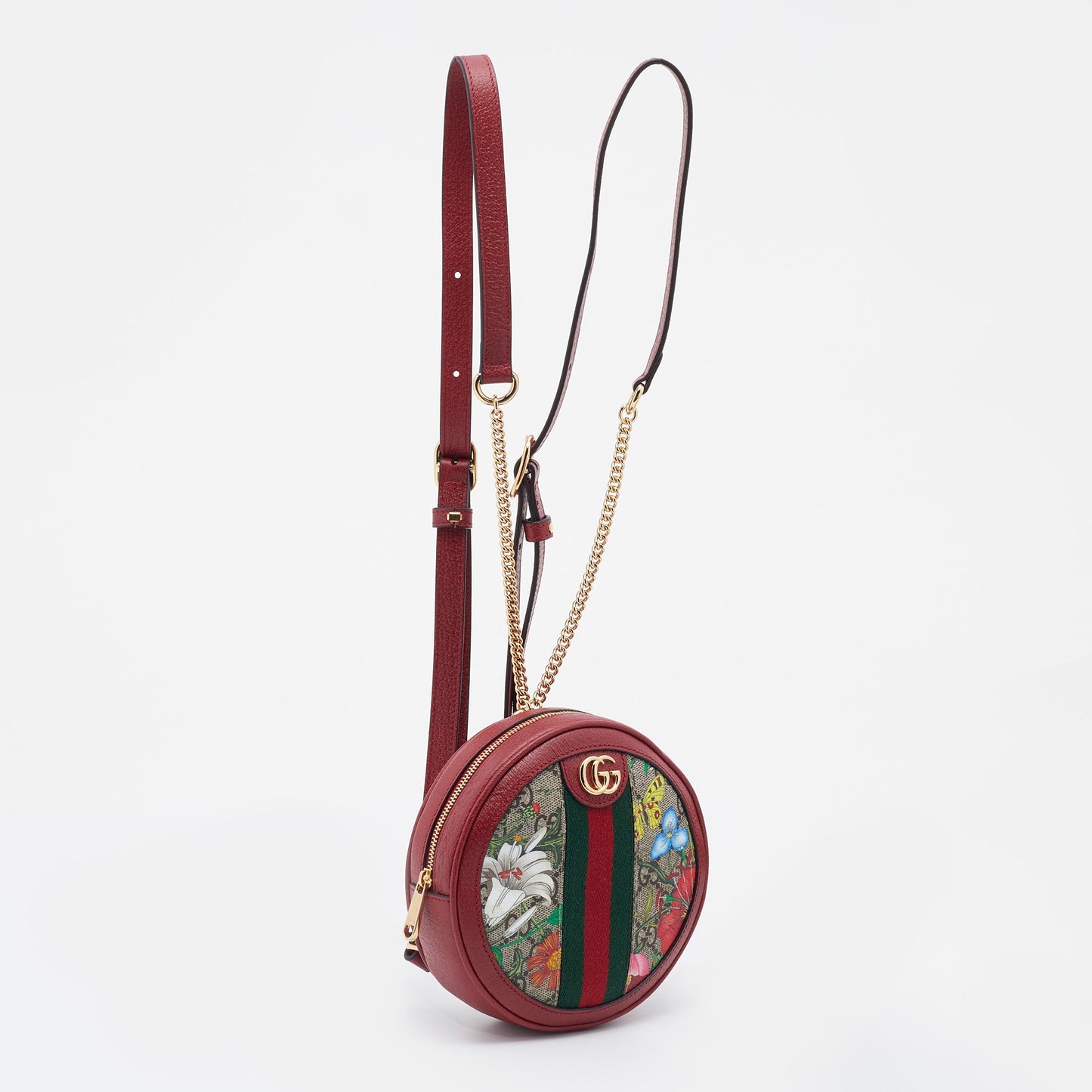 Gucci Ophidia Leather Canvas Backpack Style 1