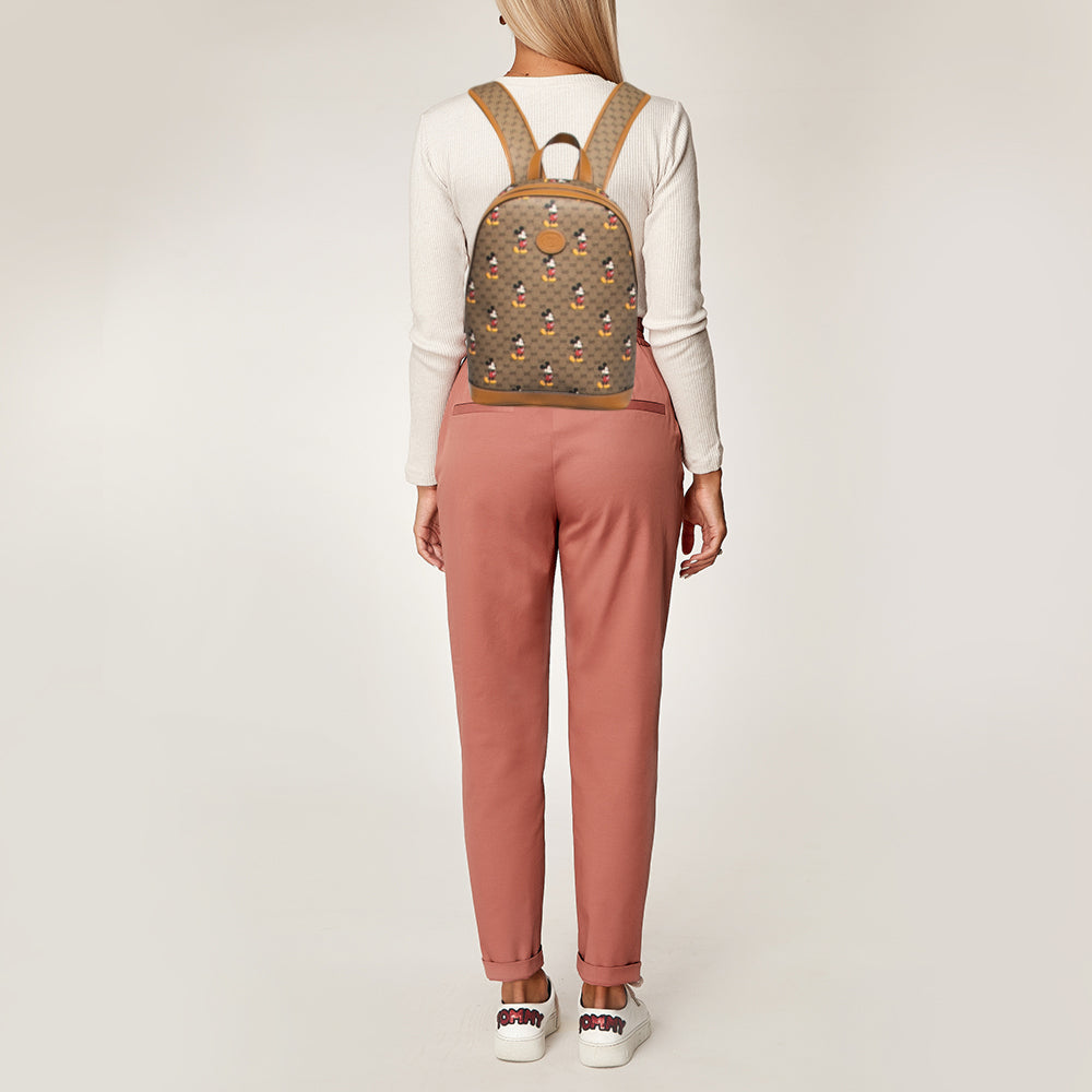 Gucci Lou Leather Canvas Shoulder Bag