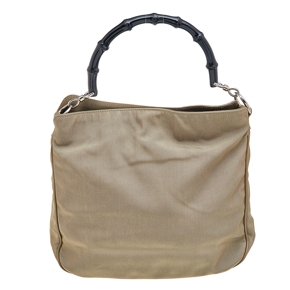 Gucci Lou Nylon Leather Shoulder Bag