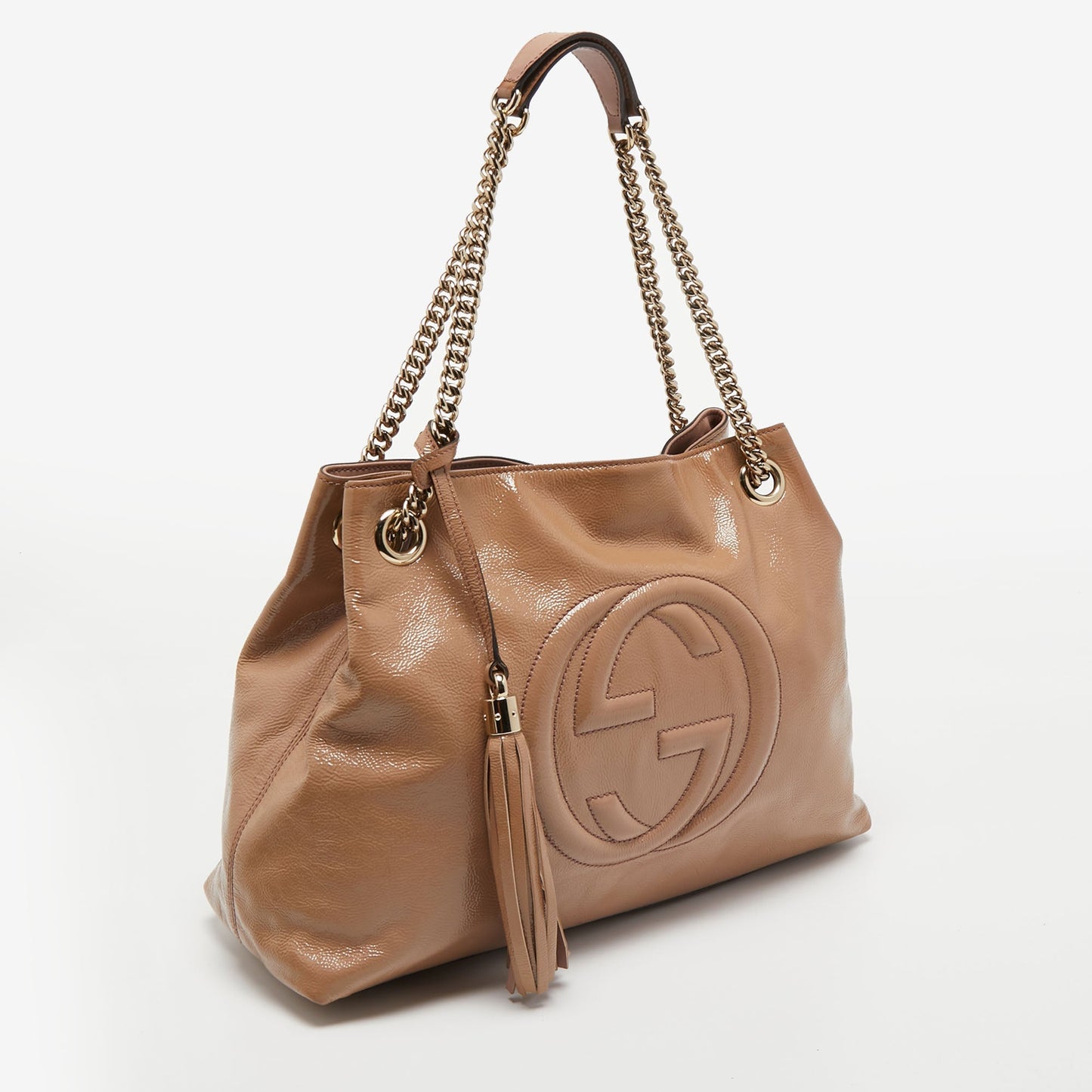 Gucci Lou Chain Leather Tote