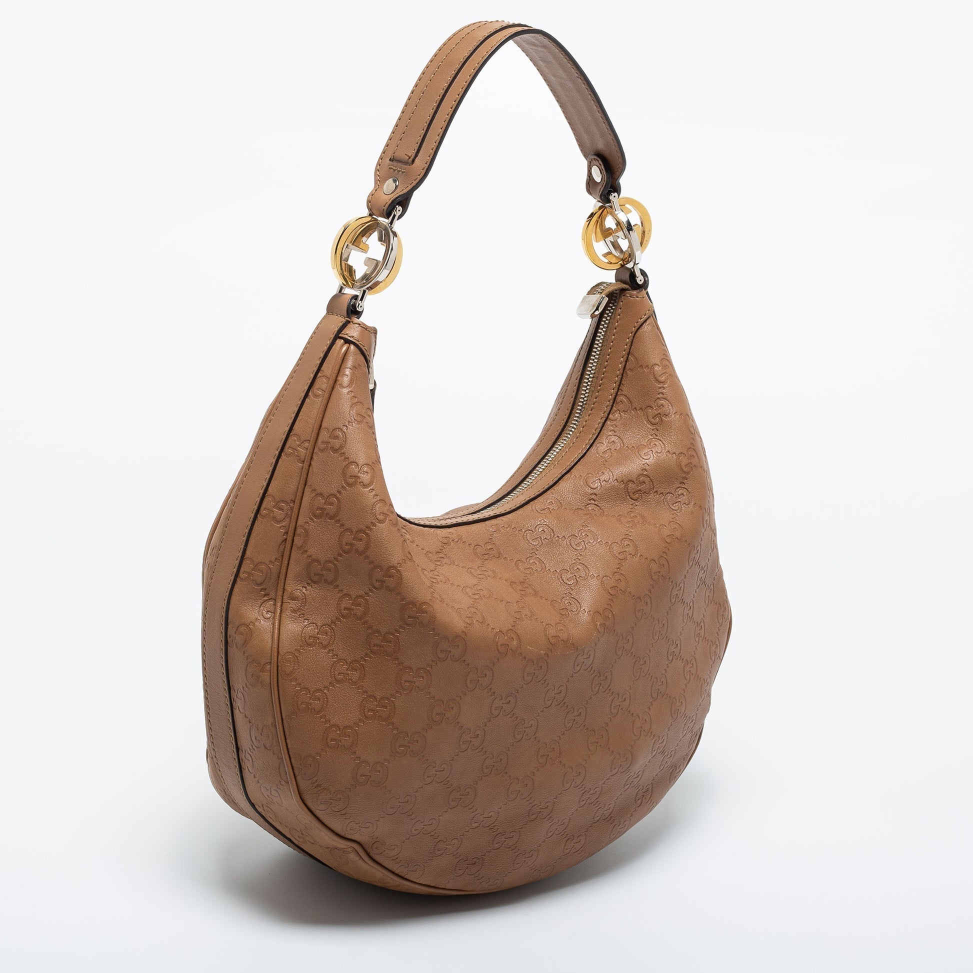Gucci Lou Leather Shoulder Bag