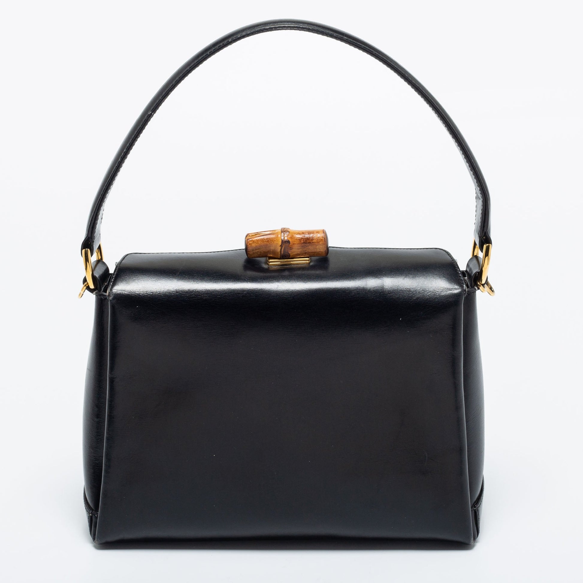 Gucci Lou Leather Top Handle Handbag