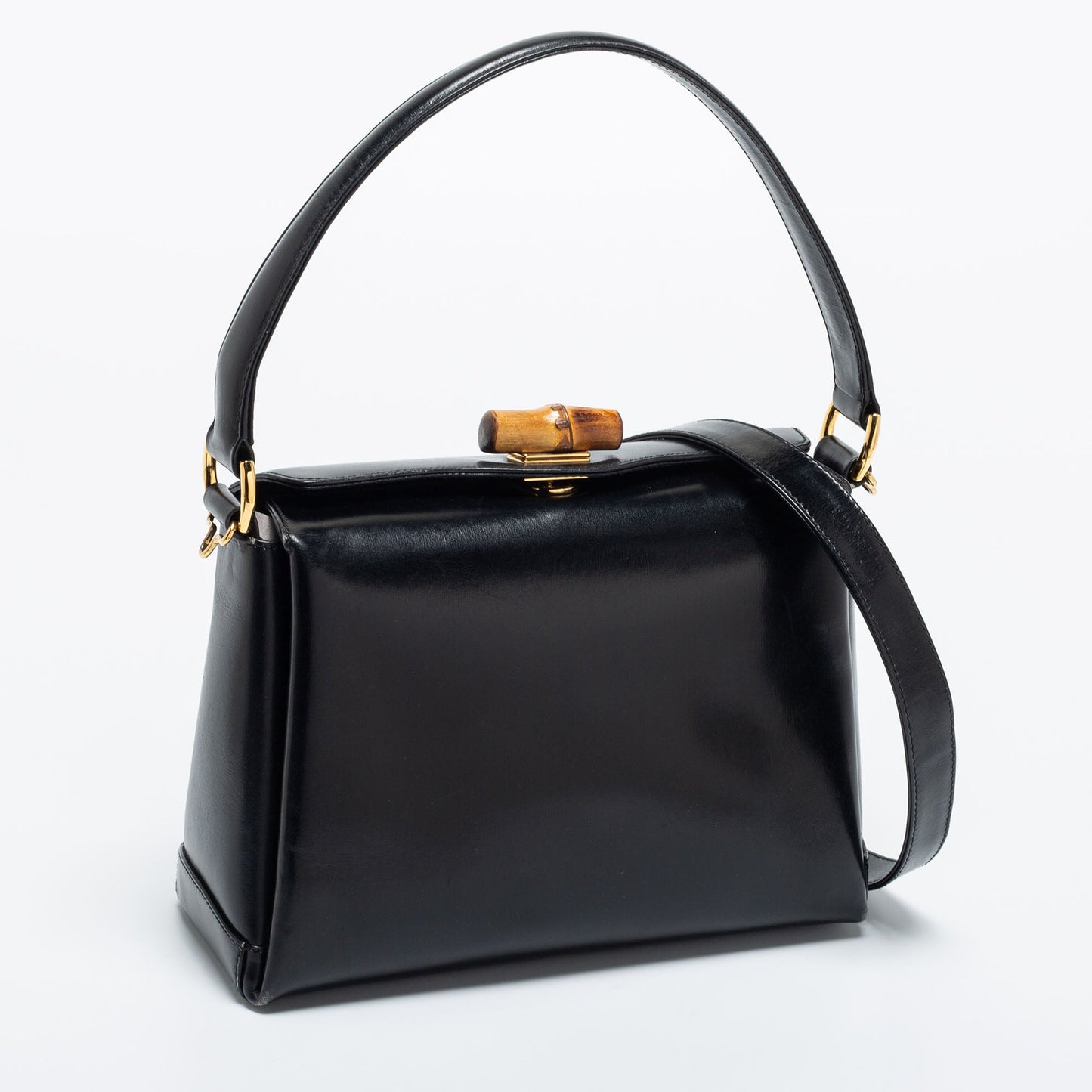 Gucci Lou Leather Top Handle Handbag