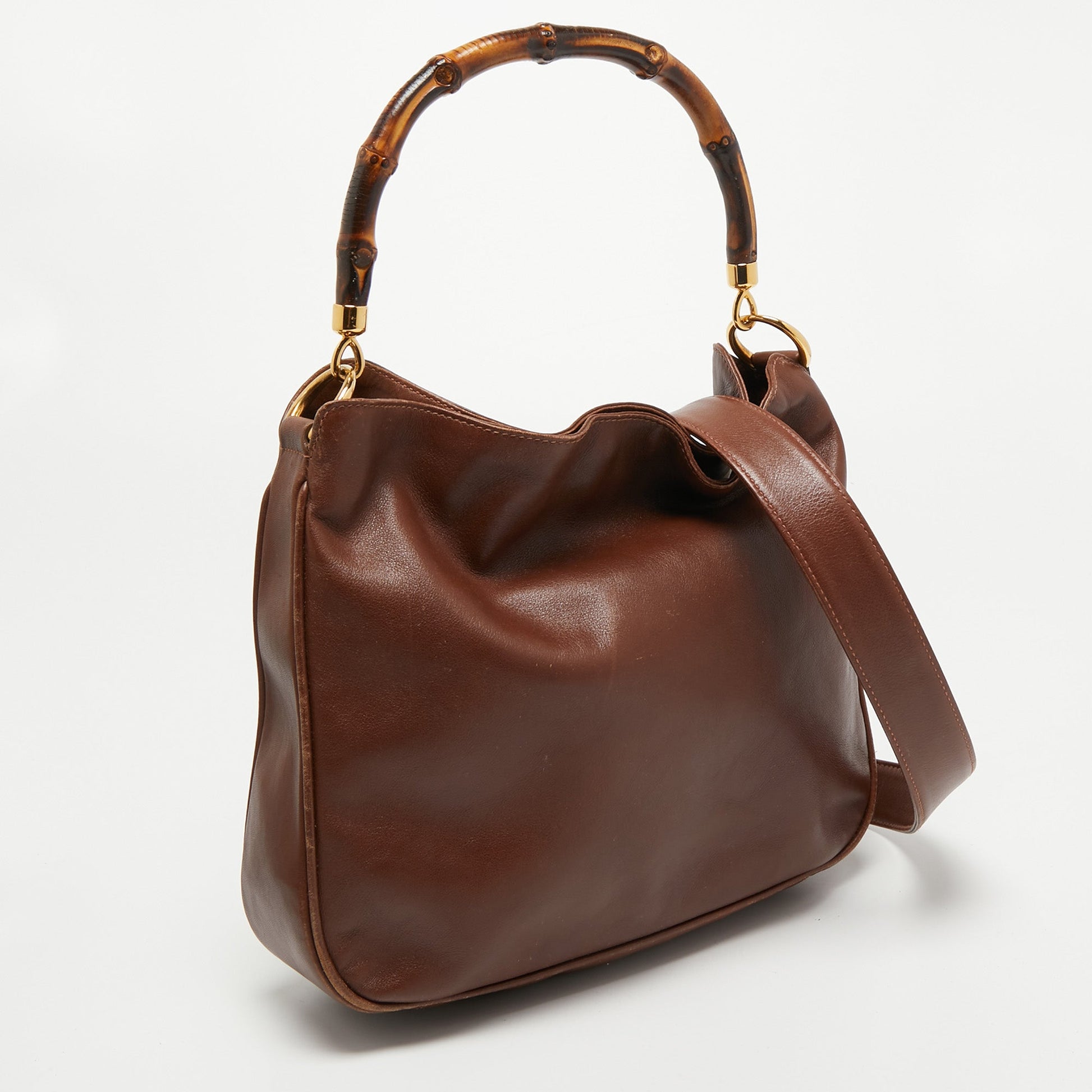 Gucci Lou Leather Top Handle Handbag