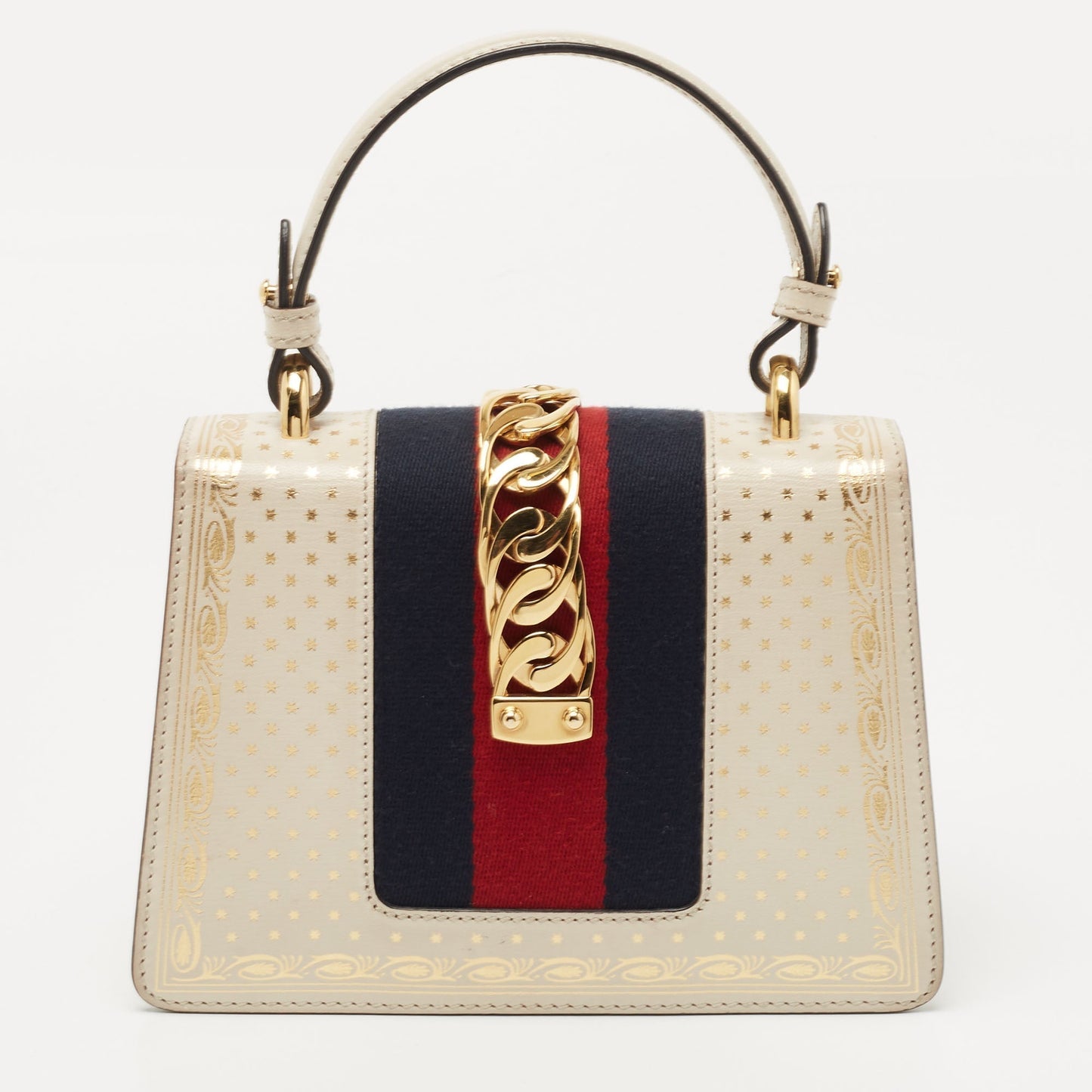 Gucci Lou Monogram Chain Leather Crossbody