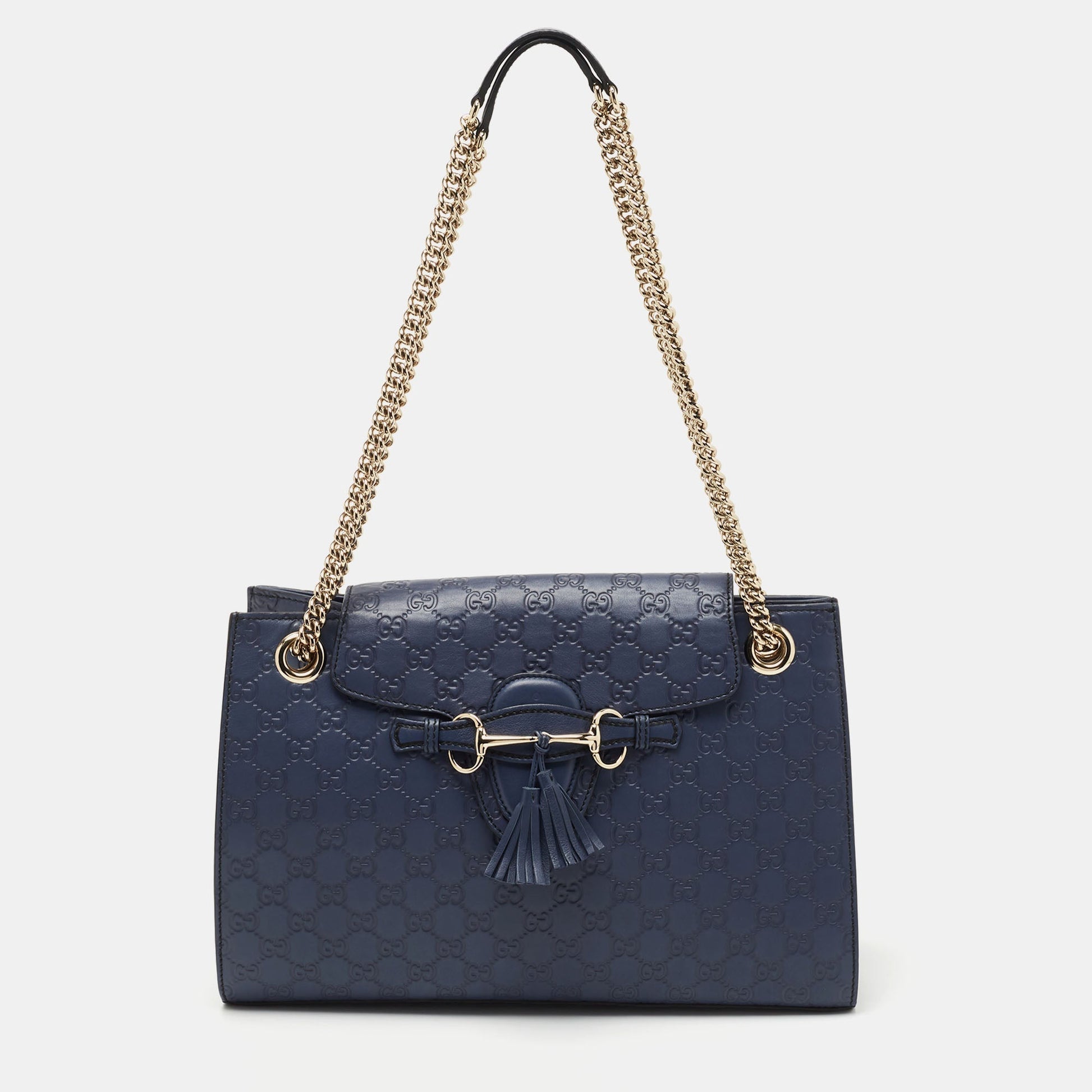 Gucci Lou Chain Leather Shoulder Bag