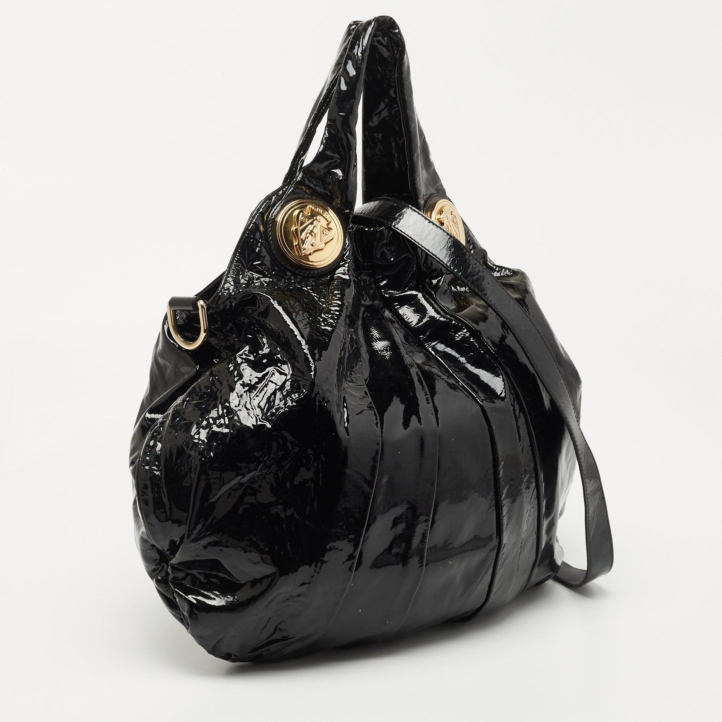 Gucci Lou Nylon Leather Shoulder Bag