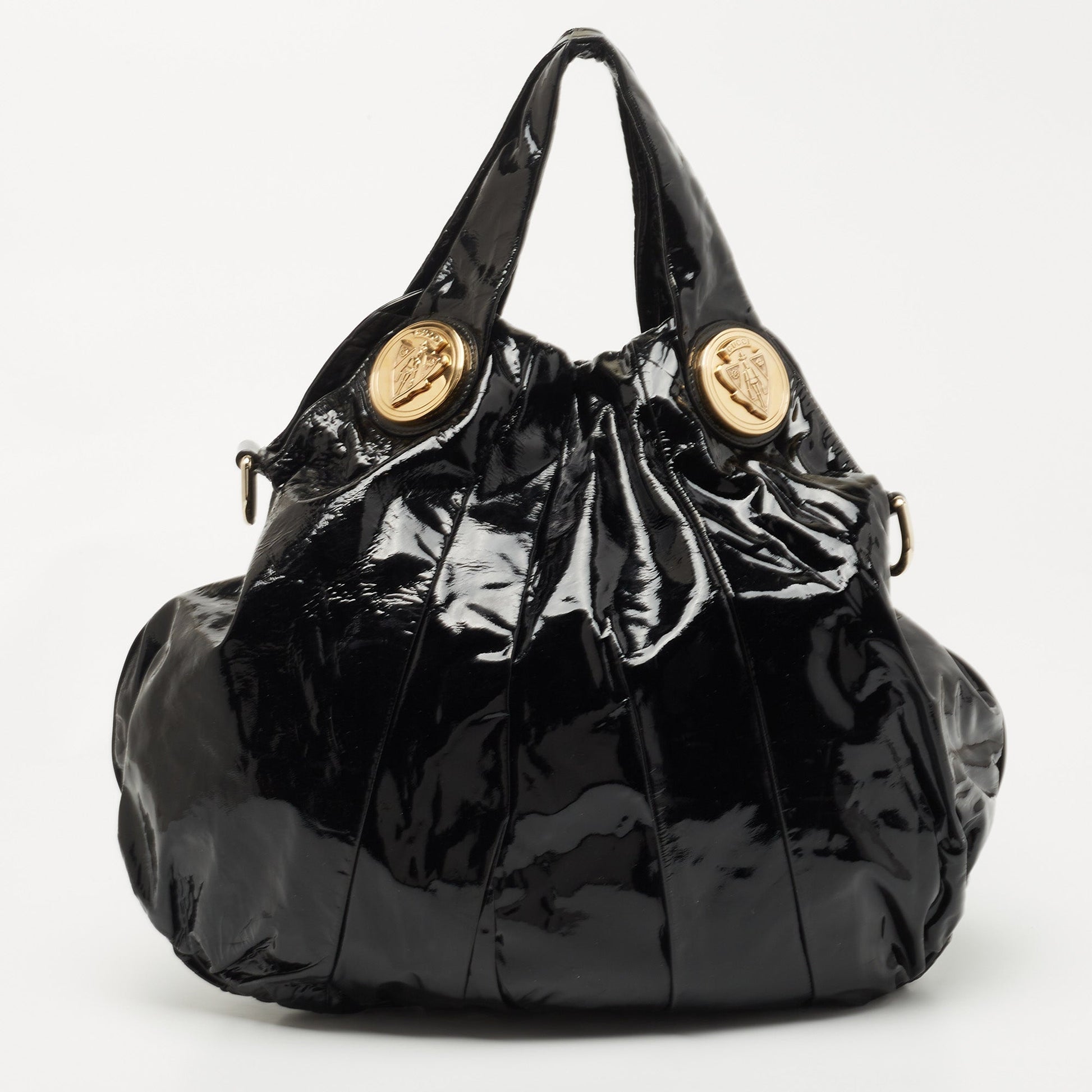 Gucci Lou Nylon Leather Shoulder Bag