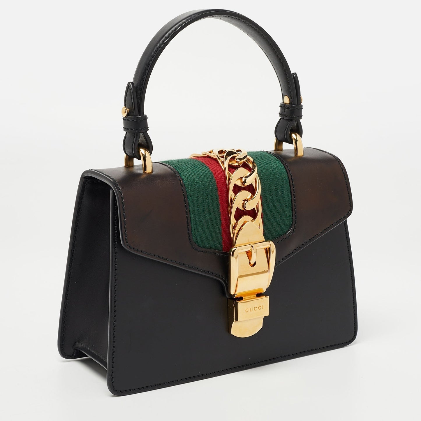 Gucci Lou Chain Leather Handbag