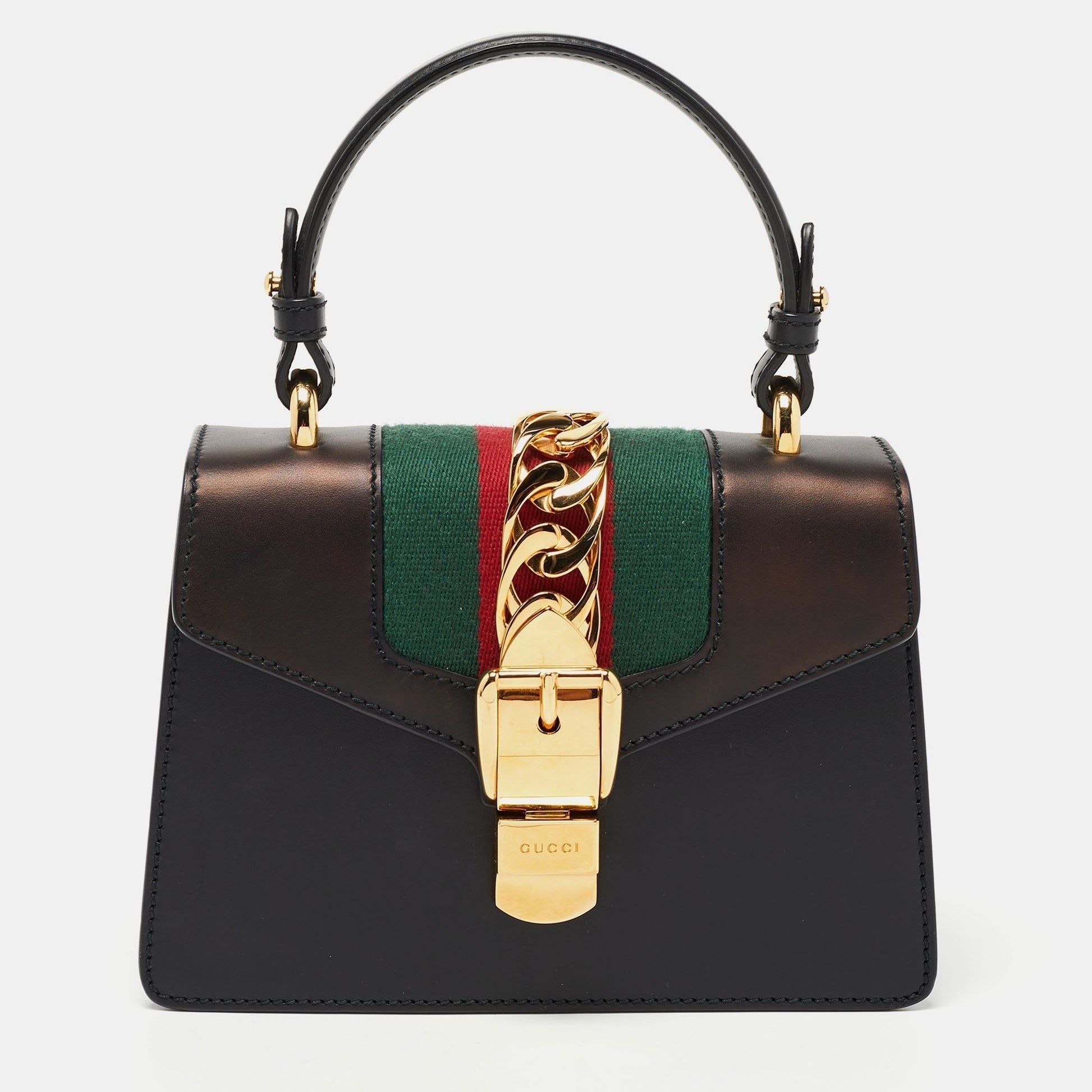 Gucci Lou Chain Leather Handbag